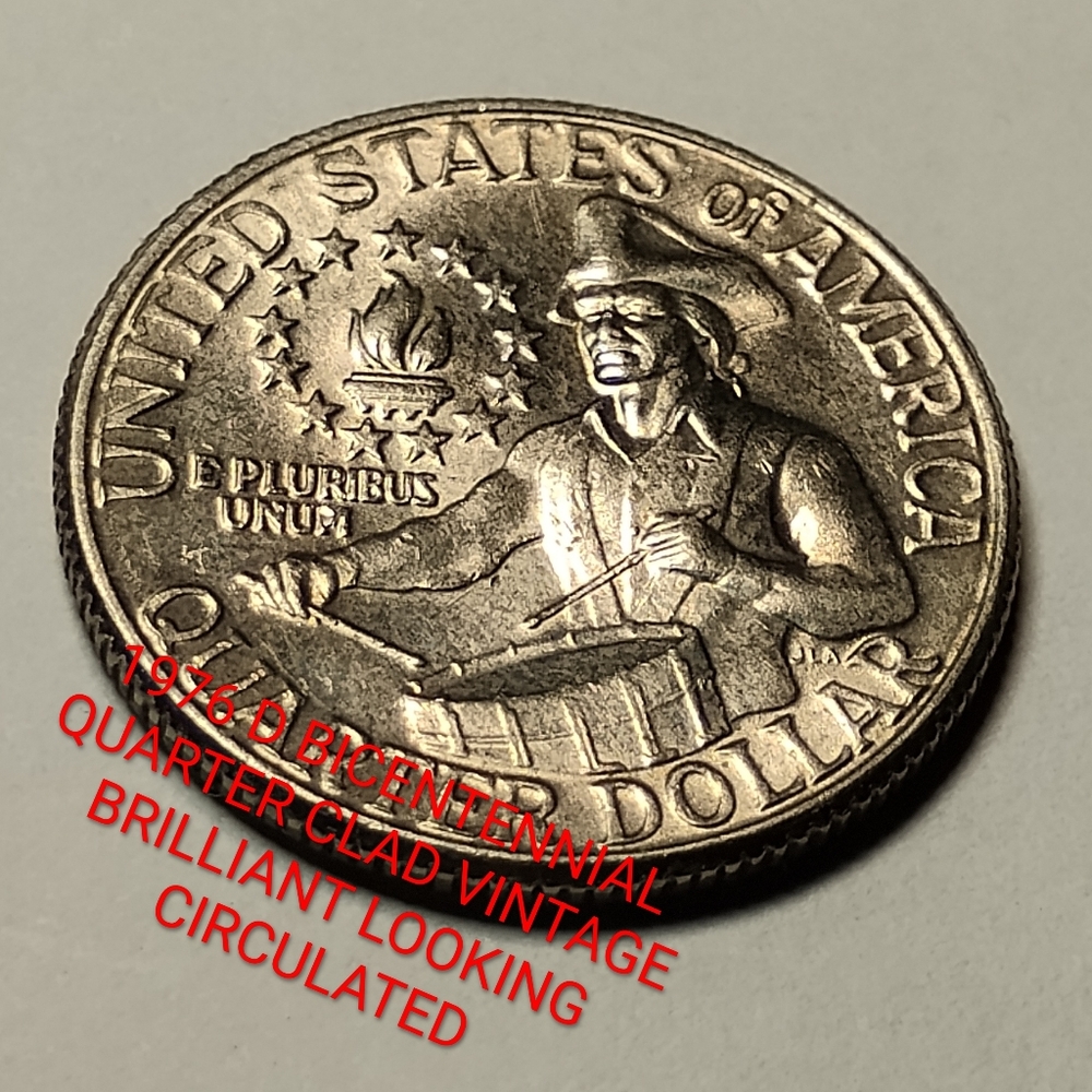 ✅❤️1976 D Bicentennial Quarter Coin Collection CIRCULATED VINTAGE CLAD